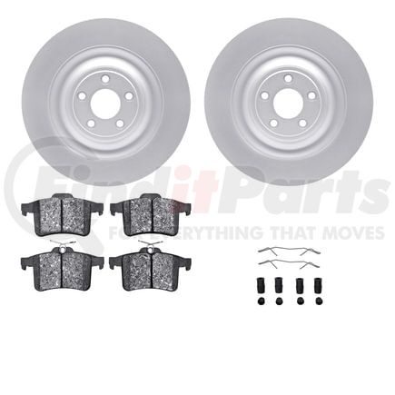 4512-20054 by DYNAMIC FRICTION COMPANY - GEOSPEC Coated Rotors with 5000 Brake Pads - Ceramic and Hardware