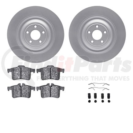 4512-20055 by DYNAMIC FRICTION COMPANY - GEOSPEC Coated Rotors with 5000 Brake Pads - Ceramic and Hardware