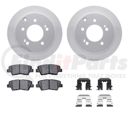 4512-21050 by DYNAMIC FRICTION COMPANY - GEOSPEC Coated Rotors with 5000 Brake Pads - Ceramic and Hardware