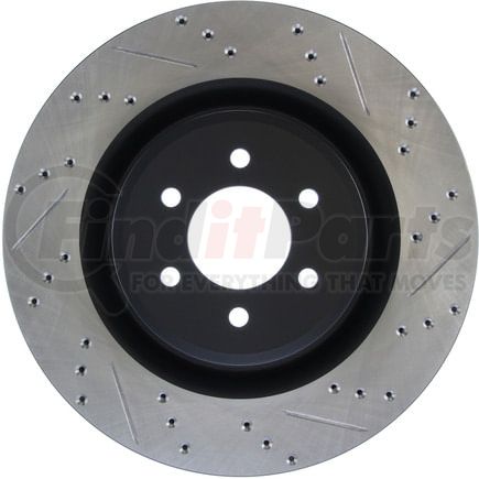 127.63056L by STOPTECH - StopTech Sport Drilled & Slotted Brake Rotor; Rear Left