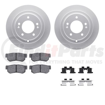 4512-21059 by DYNAMIC FRICTION COMPANY - GEOSPEC Coated Rotors with 5000 Brake Pads - Ceramic and Hardware