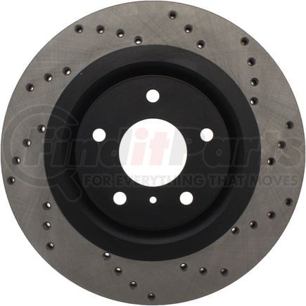 128.42080L by STOPTECH - StopTech Sport Cross Drilled Brake Rotor; Front Left