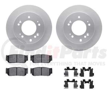 4512-21067 by DYNAMIC FRICTION COMPANY - GEOSPEC Coated Rotors with 5000 Brake Pads - Ceramic and Hardware