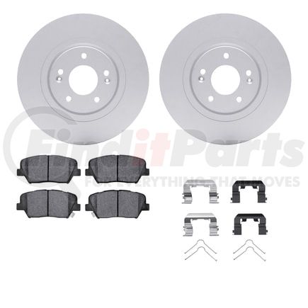 4512-21071 by DYNAMIC FRICTION COMPANY - GEOSPEC Coated Rotors with 5000 Brake Pads - Ceramic and Hardware