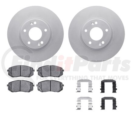 4512-21073 by DYNAMIC FRICTION COMPANY - GEOSPEC Coated Rotors with 5000 Brake Pads - Ceramic and Hardware