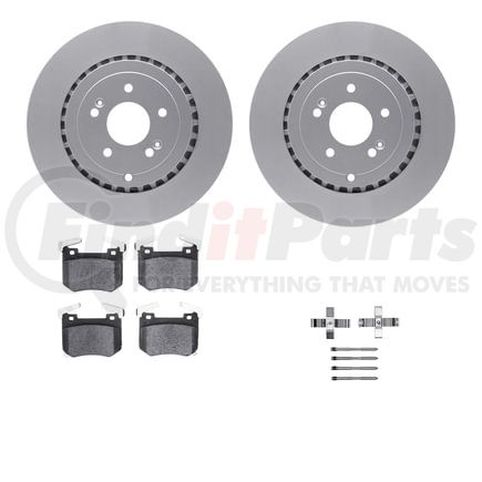 4512-21081 by DYNAMIC FRICTION COMPANY - GEOSPEC Coated Rotors with 5000 Brake Pads - Ceramic and Hardware