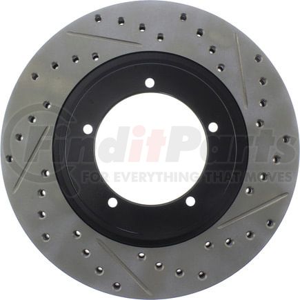 127.37020CL by STOPTECH - StopTech Sport Cryo Drilled & Slotted Brake Rotor; Front Left