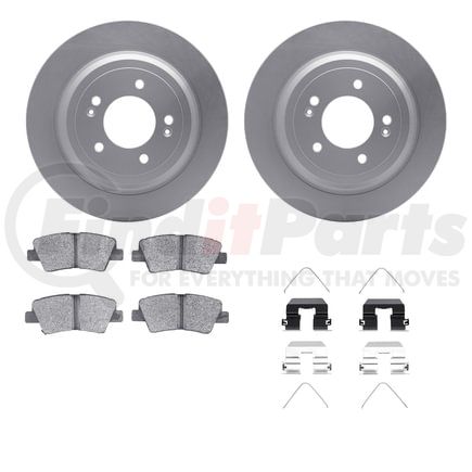 4512-21084 by DYNAMIC FRICTION COMPANY - GEOSPEC Coated Rotors with 5000 Brake Pads - Ceramic and Hardware