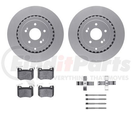 4512-21193 by DYNAMIC FRICTION COMPANY - Geospec Rotors with 5000 Advanced Brake Pads includes Hardware