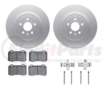 4512-26005 by DYNAMIC FRICTION COMPANY - GEOSPEC Coated Rotors with 5000 Brake Pads - Ceramic and Hardware