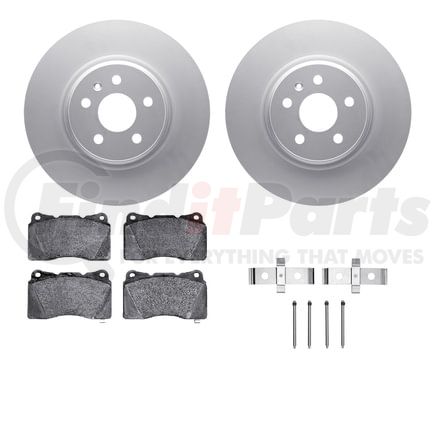 4512-26006 by DYNAMIC FRICTION COMPANY - GEOSPEC Coated Rotors with 5000 Brake Pads - Ceramic and Hardware