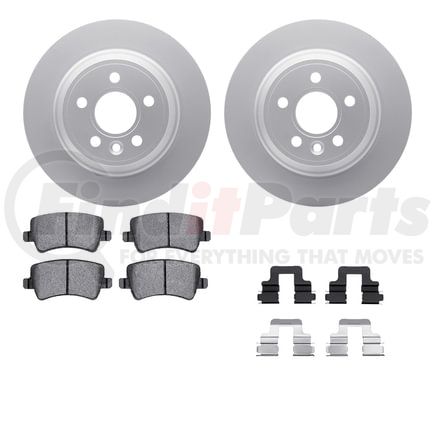 4512-27081 by DYNAMIC FRICTION COMPANY - GEOSPEC Coated Rotors with 5000 Brake Pads - Ceramic and Hardware