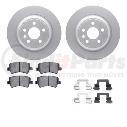 4512-27084 by DYNAMIC FRICTION COMPANY - GEOSPEC Coated Rotors with 5000 Brake Pads - Ceramic and Hardware