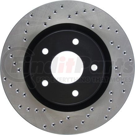 128.42096R by STOPTECH - StopTech Sport Cross Drilled Brake Rotor; Front Right