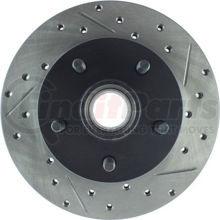 127.65014CL by STOPTECH - Sport Cryo Drilled & Slotted Brake Rotor, Front Left
