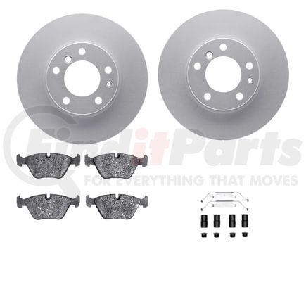 4512-31146 by DYNAMIC FRICTION COMPANY - GEOSPEC Coated Rotors with 5000 Brake Pads - Ceramic and Hardware