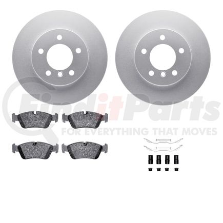 4512-31169 by DYNAMIC FRICTION COMPANY - GEOSPEC Coated Rotors with 5000 Brake Pads - Ceramic and Hardware