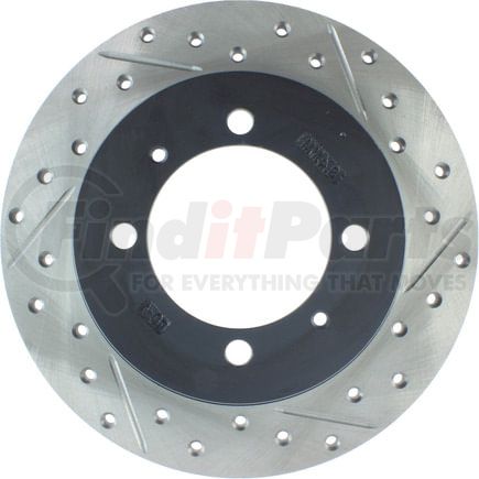 127.39028CL by STOPTECH - StopTech Sport Cryo Drilled & Slotted Brake Rotor; Rear Left