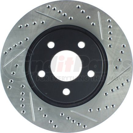 127.62078CL by STOPTECH - StopTech Sport Cryo Drilled & Slotted Brake Rotor; Front Left
