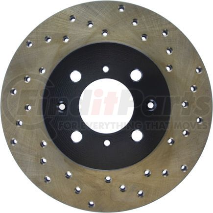 128.40018L by STOPTECH - Sport Cross Drilled Brake Rotor, Front Left