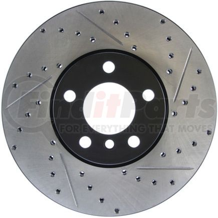 127.34098CL by STOPTECH - StopTech Sport Cryo Drilled & Slotted Brake Rotor; Front Left