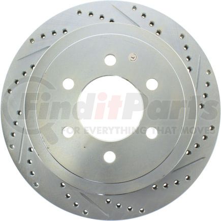 227.65102L by STOPTECH - StopTech Select Sport Drilled and Slotted Brake Rotor; Rear Left