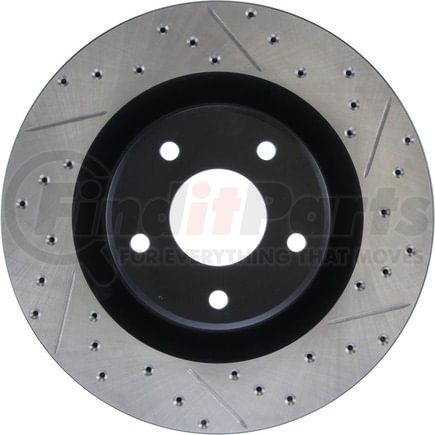 127.62085L by STOPTECH - StopTech Sport Drilled & Slotted Brake Rotor; Front Left