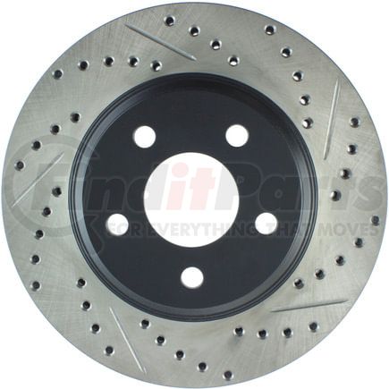 127.62087L by STOPTECH - StopTech Sport Drilled & Slotted Brake Rotor; Front Left