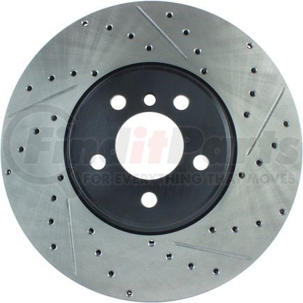 127.34112L by STOPTECH - StopTech Sport Drilled & Slotted Brake Rotor; Front Left