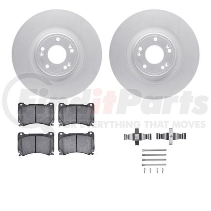 4512-03145 by DYNAMIC FRICTION COMPANY - GEOSPEC Coated Rotors with 5000 Brake Pads - Ceramic and Hardware