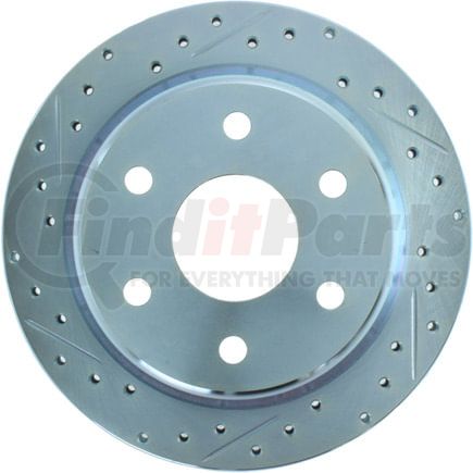 227.66041R by STOPTECH - StopTech Select Sport Drilled and Slotted Brake Rotor; Rear Right