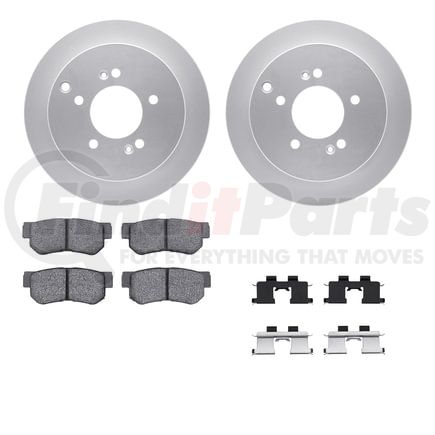 4512-03165 by DYNAMIC FRICTION COMPANY - GEOSPEC Coated Rotors with 5000 Brake Pads - Ceramic and Hardware