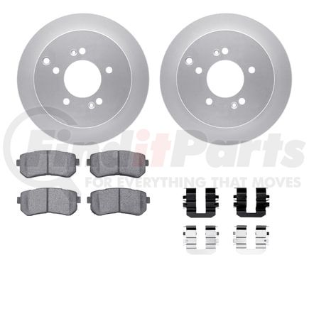 4512-03167 by DYNAMIC FRICTION COMPANY - GEOSPEC Coated Rotors with 5000 Brake Pads - Ceramic and Hardware