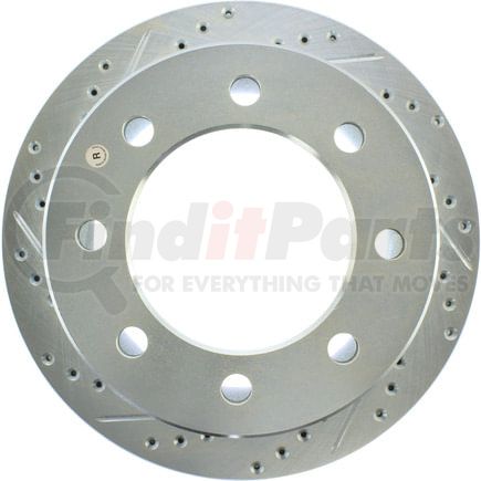 227.66050R by STOPTECH - StopTech Select Sport Drilled and Slotted Brake Rotor; Rear Right