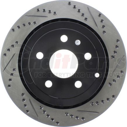 127.62113CL by STOPTECH - StopTech Sport Cryo Drilled & Slotted Brake Rotor; Rear Left