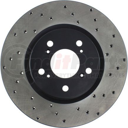 128.40066CL by STOPTECH - StopTech Sport Cryo Cross Drilled Brake Rotor; Front Left