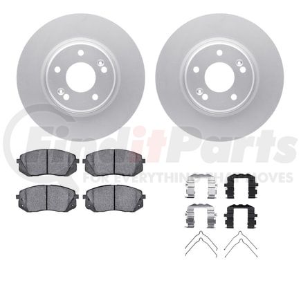 4512-03184 by DYNAMIC FRICTION COMPANY - GEOSPEC Coated Rotors with 5000 Brake Pads - Ceramic and Hardware