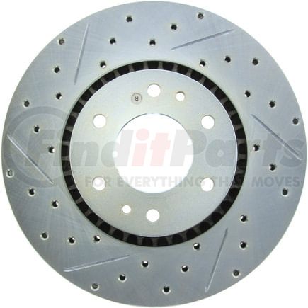 227.66053R by STOPTECH - StopTech Select Sport Drilled and Slotted Brake Rotor; Front Right