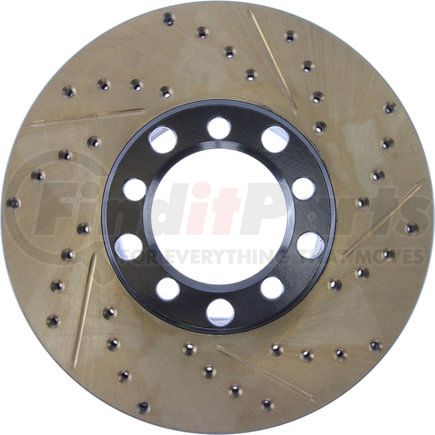 127.35008CL by STOPTECH - StopTech Sport Cryo Drilled & Slotted Brake Rotor; Front Left