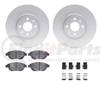 4512-07010 by DYNAMIC FRICTION COMPANY - GEOSPEC Coated Rotors with 5000 Brake Pads - Ceramic and Hardware