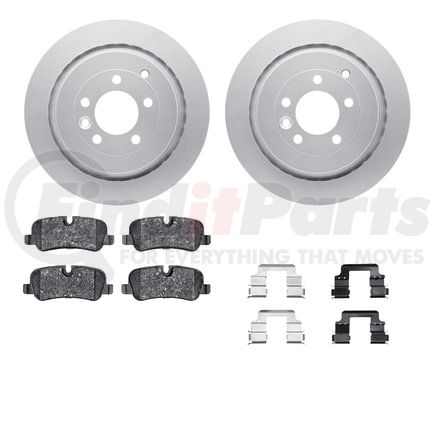 4512-11042 by DYNAMIC FRICTION COMPANY - GEOSPEC Coated Rotors with 5000 Brake Pads - Ceramic and Hardware