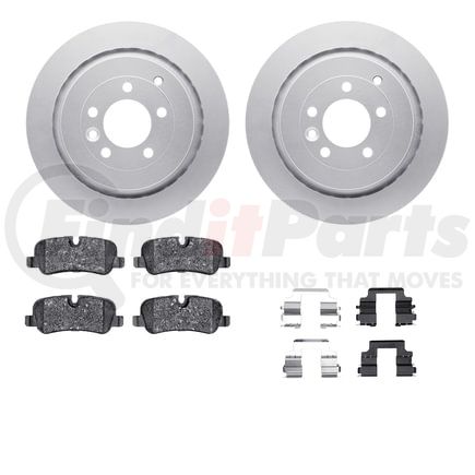 4512-11043 by DYNAMIC FRICTION COMPANY - GEOSPEC Coated Rotors with 5000 Brake Pads - Ceramic and Hardware