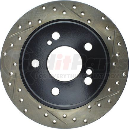 127.35018L by STOPTECH - Sport Drilled & Slotted Brake Rotor, Rear Left