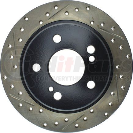 127.35018R by STOPTECH - Sport Drilled & Slotted Brake Rotor, Rear Right