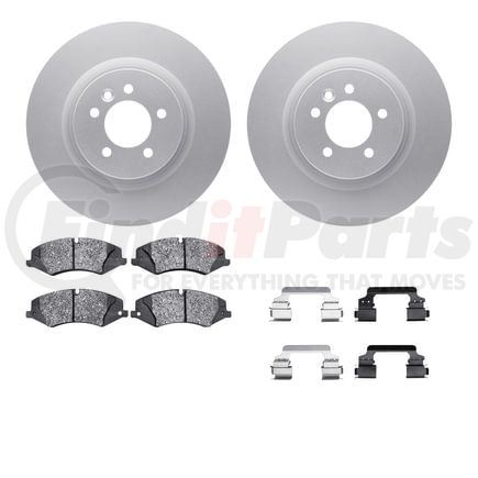 4512-11045 by DYNAMIC FRICTION COMPANY - GEOSPEC Coated Rotors with 5000 Brake Pads - Ceramic and Hardware
