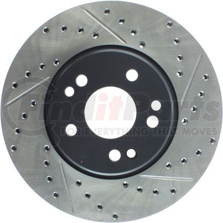127.35019CL by STOPTECH - Sport Cryo Drilled & Slotted Brake Rotor, Front Left