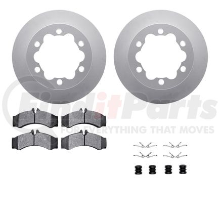 4512-40096 by DYNAMIC FRICTION COMPANY - GEOSPEC Coated Rotors with 5000 Brake Pads - Ceramic and Hardware