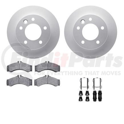 4512-40099 by DYNAMIC FRICTION COMPANY - GEOSPEC Coated Rotors with 5000 Brake Pads - Ceramic and Hardware