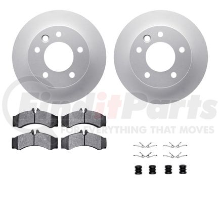 4512-40101 by DYNAMIC FRICTION COMPANY - GEOSPEC Coated Rotors with 5000 Brake Pads - Ceramic and Hardware