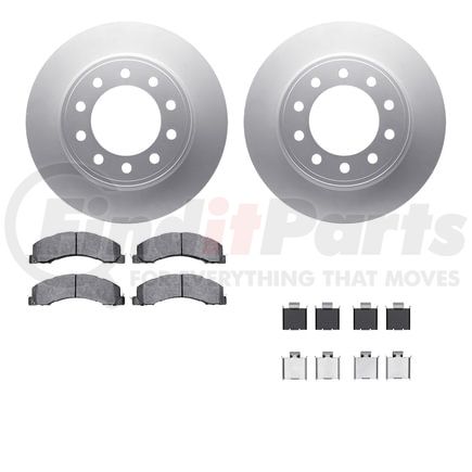 4512-40145 by DYNAMIC FRICTION COMPANY - GEOSPEC Coated Rotors with 5000 Brake Pads - Ceramic and Hardware